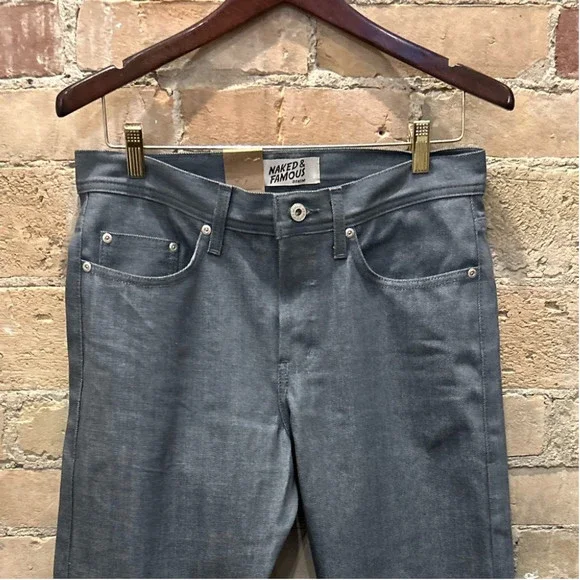 NAKED & FAMOUS DENIM Jeans
Weird Guy - Grey Selvedge Sz 30 - Picture 7 of 9